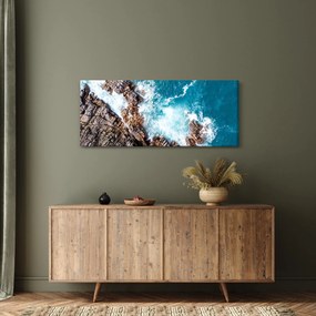 Tablou cu stânci și mare (120x50 cm)