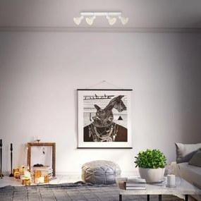 Spot Brilo RETRO 4xE14/25W/230V alb