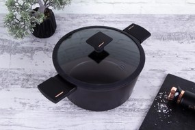 Oală cu capac 24 cm, 4.5 L Berlinger Haus BH 7087, Monaco Collection, strat de titan, curățare ușoară, elegantă