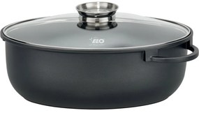 Elo 80038 Tavă de copt cu capac din sticlă și mâner cu aromă Alucast 38 x 25 cm