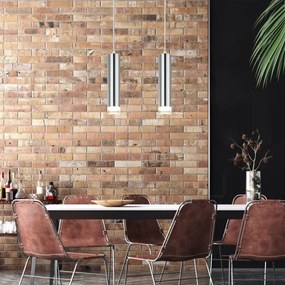 Lustră pe cablu ARMIN 2xGU10/10W/230V crom lucios