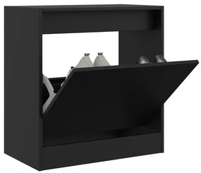 vidaXL Pantofar, negru, 60x34x63,5 cm, lemn compozit