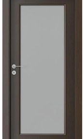 Usa Interior din MDF Porta Nova Model 2.2 (Culoare: Alb, Toc: Reglabil 10 cm, Maner: Patrat argintiu crom, Dimensiune: 60 cm)