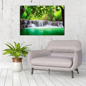 Tablou - cascada din Kanchanaburi, Thailanda (90x60 cm)