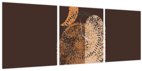 Tablou - Arce portocalii N⁰2 (cu ceas) (90x30 cm)