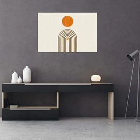 Tablou - Arcuri maro (90x60 cm)