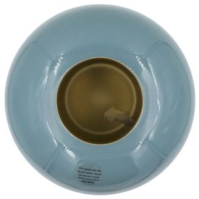 Vază decorativă rotundă metalică 23cm Light Blue