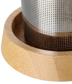 Fierbător INFUSION Viva Scandinavia V74900, 1.2 L, Bamboo kapak, Transparent