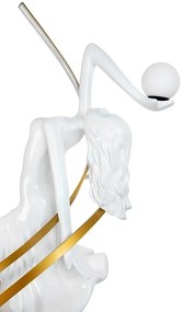Lampa de podea decorativa cu design original cu LED RGB Balerina White