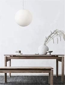 Pendul design modern Nevoso alb 50cm