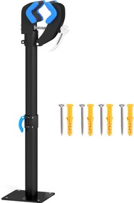 HOMCOM Suport de reparații bicicletă reglabil pe înălțime, clemă rotativă 360°, capacitate max. 25 kg, 41-60x13x13 cm, negru | Aosom Romania