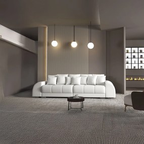 Canapea extensibilă dumonde cu 2 lăzi de depozitare si sezut confortabil din spuma high-density, Verona Euphoria Ivory 310x100 cm