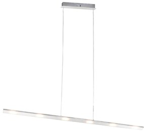 Lampă pendant de design din oțel cu dimmer tactil incluzând LED - Platinum