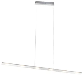 Lampă pendant de design din oțel cu dimmer tactil incluzând LED - Platinum