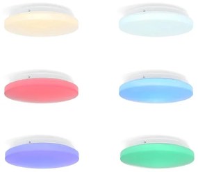 Plafonieră LED RGBW dimabilă Nedis WIFILAC35WT LED/18W/230V 2700-6500K IP44 Wi-Fi