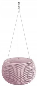 Ghiveci decorativ cu lant, rotund, mov, 23.9x16.1 cm, Splofy Bowl WS
