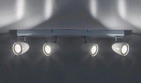 Plafoniera cu Spot-uri Directionabile, 4xGU10, Perico alba