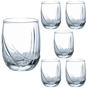 Set 6 pahare din sticla de 200 ml, Cesiro
