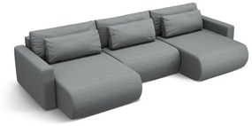 Canapea extensibila panoramica Belfast 4 locuri stofa L340 cm