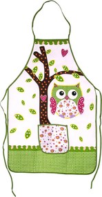 Şorţ Bufniţă verde, 51 x 76 cm