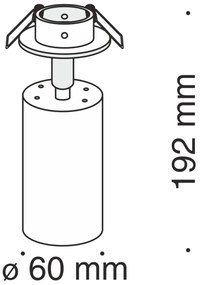 Spot directionabil incastrat de tavan/plafon Focus MYCC018CL-01MG