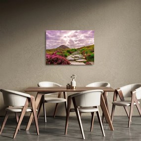 Tablou pe sticlă cu peisaj (70x50 cm)