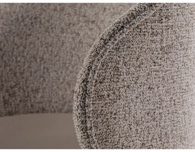 Fotoliu bej cu tapițerie din catifea Inez – Micadoni