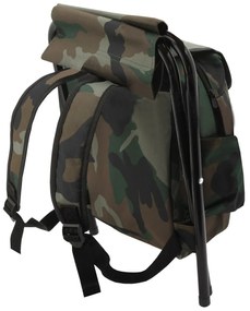 Scaun pliabil cu rucsac Cattara Olbia army,30 x 35 x 27 cm