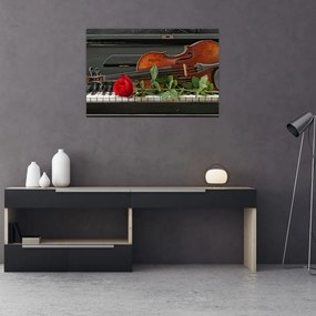 Tablou- Amintire de muzicean (90x60 cm)