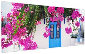 Tablou - Casă tradițională grecească (120x50 cm)