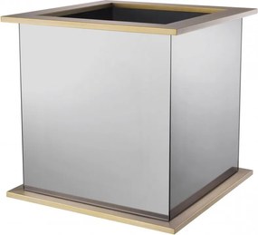 Ghiveci design LUX Moorea, oglinda fumurie-alama 114354 HZ