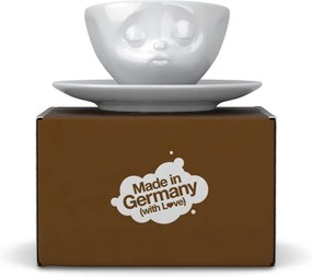 Ceașcă din porțelan pentru cafea 58products Kiss, 200 ml, alb