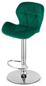 Scaun de bar WEST VELVET, verde