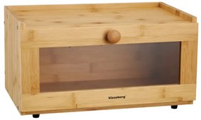 Cutie pentru paine Klausberg KB 7924, 40 cm, fereastra acrilica, Bambus, Maro