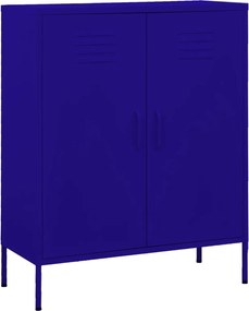 vidaXL Dulap de depozitare, bleumarin, 80x35x101,5 cm, oțel