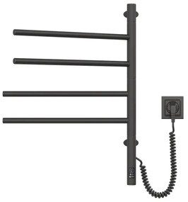 Uscător electric rotativ pentru prosoape ARABESQUE 150W/230V 64,6cm IP44 negru