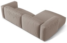 Colțar modular bej (cu colț pe partea stângă ) Martina – Micadoni Home