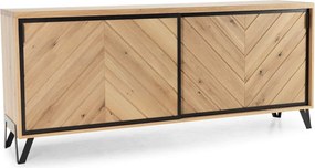 Comodă lemn masiv Relief Multiple Dimensiuni - 95 x 50 x 183 cm