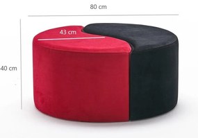 Taburete Alonusa (roșu + negru). 1107161