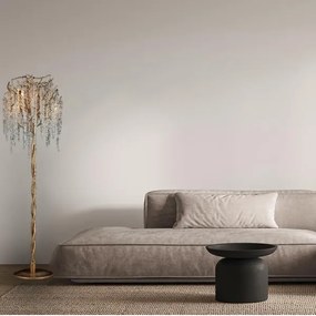 Lampadar de cristal 5xG9/40W/230V auriu