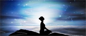 Tablou - Femaia meditând (120x50 cm)