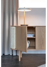 Comodă în culoare naturală joasă cu aspect de lemn de stejar 109x75 cm Treasures – UMAGE