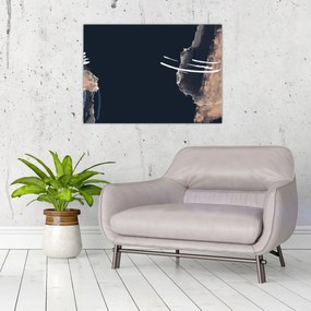 Tablou - Abstracție albastru închis (70x50 cm)