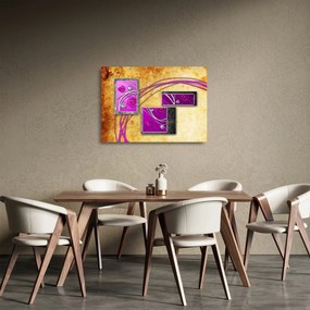Tablou pe sticlă abstracție (70x50 cm)