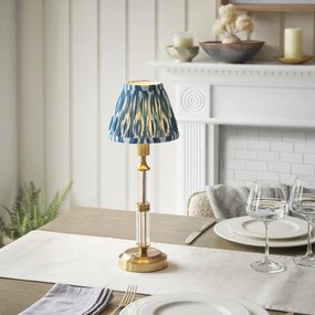 Lampă LED reîncărcabilă dimabilă de masă Endon 114846 MORTON LED/1,5W/5V alamă/albastru