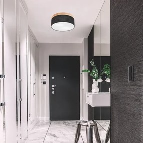 Plafonieră Brilagi BELLADONNA 2xE27/15W/230V d. 40 cm negru/pin