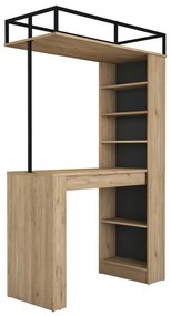 Masă de bar Jana Walnut and Black