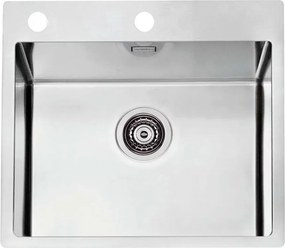 Chiuveta inox Alveus Pure 70 Satin 57x53 cm