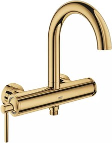 Baterie cada - dus Grohe Atrio monocomanda auriu lucios Cool Sunrise