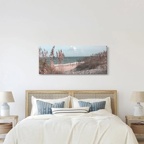 Tablou - Plaja roz (120x50 cm)